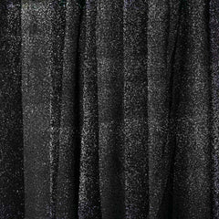 20ftx10ft Black Metallic Shimmer Tinsel Event Curtain Drapes, Backdrop Event Panel