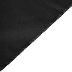 Polyester 12"x108" Table Runner Black - Durable & Wrinkle-Resistant Table Decor