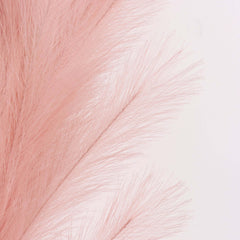 3 Stems Artificial Pampas Grass Decor Dusty Rose - Soft Realistic Faux Ornamental Grass Branches for Rustic Boho Chic Backdrops Floral Styling & Vase Displays 44"