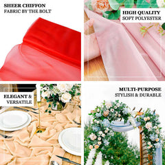 54"x10yd Dusty Sage Green Solid Sheer Chiffon Fabric Bolt, DIY Voile Drapery Fabric