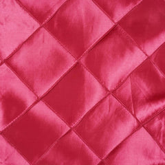 Taffeta Pintuck 12"x108" Table Runner Fuchsia - Stylish & Durable Table Decor
