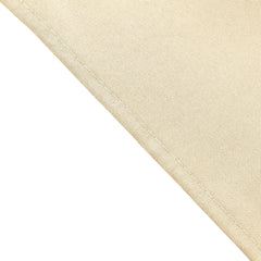 5 Pack Polyester 17"x17" Napkins Beige - Durable & Wrinkle Resistant Dinner Napkins