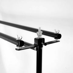 10ft DIY Triple Cross Bars and Mounting Brackets For Backdrop Stands