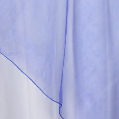 Organza 60"x60" Square Table Overlay Royal Blue - Sheer Finish Table Topper