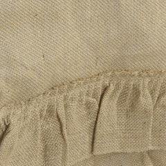 Burlap Jute 14"x108" Table Runner Natural with Ruffled Edges - Rustic Boho Chic Tabletop Decor
