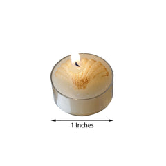 4-Pack Tea Light Candles Island Sea Shell Design Gift Wrapped with Thank You Tag - Party Favors for Weddings & Gatherings