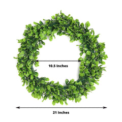 2 Pack 21" Green Artificial Lifelike Jasmine Leaf Spring Wreaths