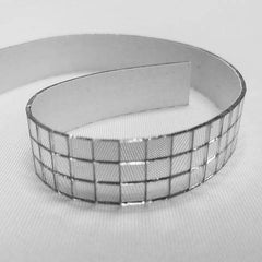 Polystone Urn Floor Vase Mosaic Mirror Design Silver - Stylish Decorative Centerpiece for Weddings 2ft