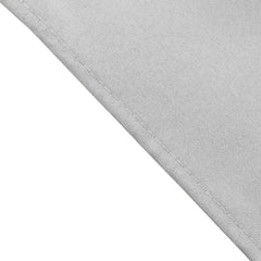 5 Pack Polyester 17"x17" Napkins Silver - Durable & Wrinkle Resistant Dinner Napkins