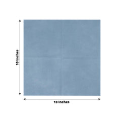 20-Pack Paper Linen-Like Cocktail Napkins Dusty Blue - Disposable 5"x5" Airlaid Soft Napkins