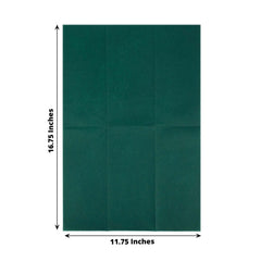 20-Pack Paper Linen-Like Napkins Hunter Emerald Green - Disposable Hygienic Airlaid Guest Towels 8.5"x4"