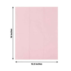 50-Pack Paper Napkins Soft Pink - Disposable 2-Ply Cocktail and Beverage Napkins for Weddings