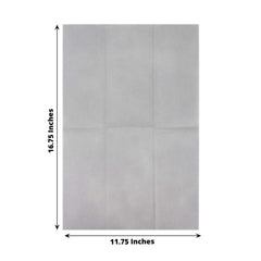 20-Pack Paper Linen-Like Napkins Silver - Disposable Hygienic Airlaid Guest Towels 8.5"x4"