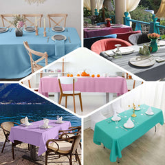 Premium Polyester 60"x126" Rectangle Tablecloth Royal Blue - Stain-Resistant 220GSM Finish Table Cover