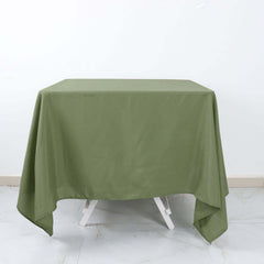 Polyester Square 70"x70" Tablecloth Dusty Sage Green - Wrinkle-Resistant & Durable Table Cover