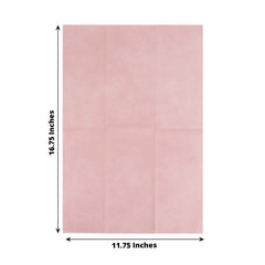 20-Pack Paper Linen-Like Napkins Dusty Rose - Disposable Hygienic Airlaid Guest Towels 8.5"x4"