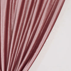 8ftx8ft Dusty Rose Premium Smooth Velvet Event Curtain Drapes, Privacy Backdrop Event Panel with Rod Pocket