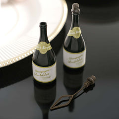 24 Pack Mini 4" Champagne Bottle Event Favor Bubbles, Wedding Shower Bubbles