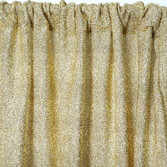 20ftx10ft Champagne Metallic Shimmer Tinsel Event Curtain Drapes, Backdrop Event Panel
