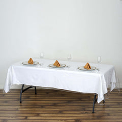 Vinyl Tablecloth Clear Eco-Friendly Rectangle - Reliable PVC Tablecloth 54"x72" 10 Mil Thick