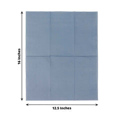 50-Pack Paper Napkins Soft Dusty Blue - Disposable 2-Ply Cocktail and Beverage Napkins for Weddings