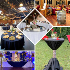 Premium Polyester 108" Round Tablecloth Lavander Lilac - Wrinkle-Resistant 220GSM Table Cover