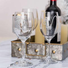 12 Pack 1.5" Clear Rhinestone Monogram Letter Jewel Sticker Self Adhesive DIY Diamond Decor - J