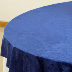 72"x72" Royal Blue Premium Soft Velvet Table Overlay, Square Tablecloth Topper