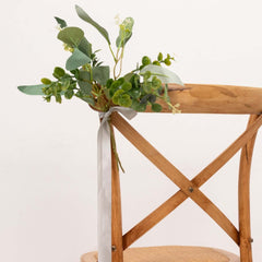 100 Yards 7 8" Silver Single Face Decorative Satin Ribbon