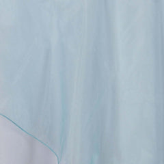 Organza 60"x60" Square Table Overlay Turquoise - Sheer Finish Table Topper