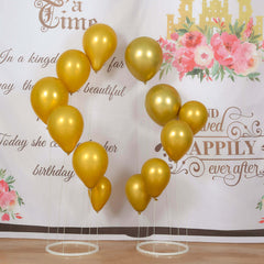 2-Pack 3ft Floating Balloon Floor Stand Kit – White Spiral Balloon Holder with Round Base for Party Decorations