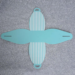 10 Pack 3.5" Turquoise White Striped Cupcake Candy Treat Gift Boxes