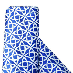 54"x10 Yards Royal Blue Zen Design Satin Fabric Bolt, DIY Craft Fabric Roll