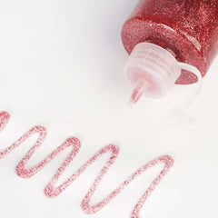 Metallic Glitter Glue Rose Gold - Washable Nontoxic Art Glue for Fun DIY Projects Scrapbooking & Party Decor 4 oz Bottle