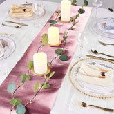 Glitter Paper 9ft Table Runner Roll Rose Gold Disposable Diamond Pattern Table Decor