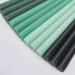 12-Pack Taper Candles Premium Wax Design Mixed Green - Unscented Candles for Sophisticated Decor 10"