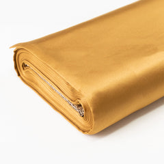 54"x10 Yards Gold Lamour Satin Fabric Bolt, Heavy Matte Satin Fabric By The Yard