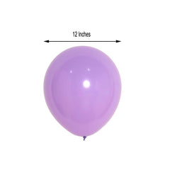 25 Pack 12" Matte Pastel Purple Helium or Air Latex Party Balloons