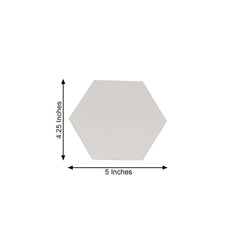 12 Pack Hexagon Acrylic Mirror Wall Stickers, 5" Removable Wall Decals For Home Decor