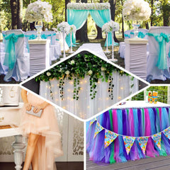 6"x100 Yards Hunter Emerald Green Tulle Fabric Bolt, Sheer Fabric Spool Roll For Crafts