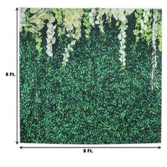 8ftx8ft Greenery Grass and Vines Print Vinyl Photo Shoot Backdrop