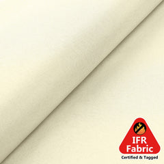 54"x10 Yards Fire Retardant Polyester Ivory Fabric Bolt, DIY Craft Fabric Roll for Upholstery, Curtains, and Event Decor