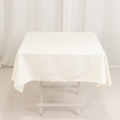 Cotton Blend 54"x54" Square Tablecloth Ivory - Wrinkle-Resistant Table Cover