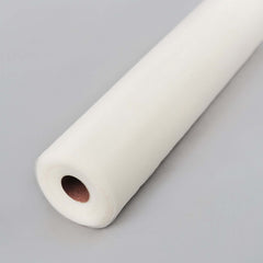 18"x100 Yards Ivory Tulle Fabric Bolt, Sheer Fabric Spool Roll For Crafts
