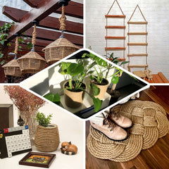 33ft 8mm Natural Jute Rope Twine String, DIY Craft Rope