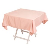 Lamour Satin 54"x54" Square Tablecloth Dusty Rose - Durable & Silk-Like Table Cover