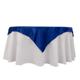 Lamour Satin 54"x54" Table Overlay Square Tablecloth Royal Blue - Durable & Silk-Like Table Cover