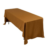 Lamour Satin 60"x126" Rectangle Tablecloth Gold - Soft & Silk-Like Table Cover for Upscale Dining