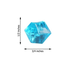 300 Pcs Acrylic Ice Bead Vase Fillers Large Turquoise - Stylish DIY Craft Crystals for Event Decor & Wedding Tables