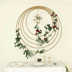 28" Gold Heavy Duty Metal Hoop Wreath, Floral Hoop